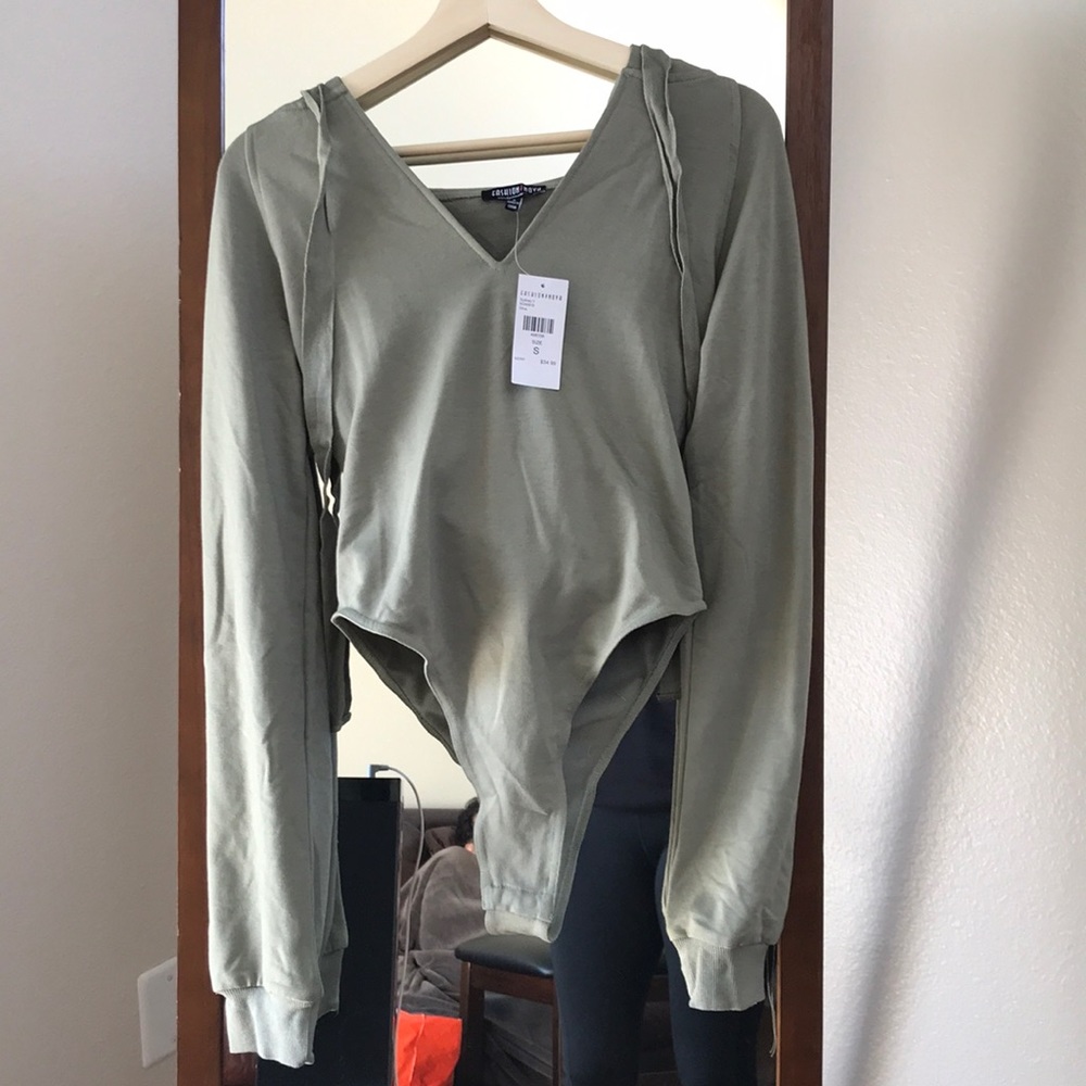 Fashion nova BRAND NEW body suit hoodie